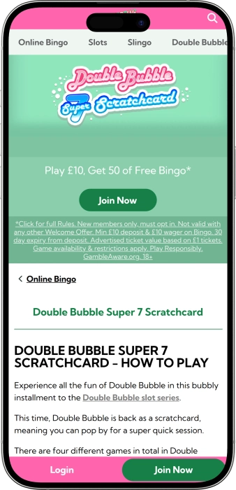 Double Bubble Bingo App